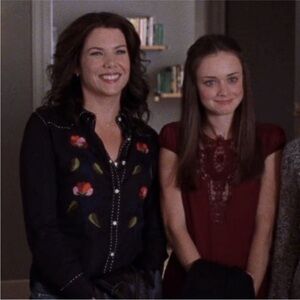 ASO Gilmore Girls Lorelai’s floral western cowgirl embroidered shirt ALT color